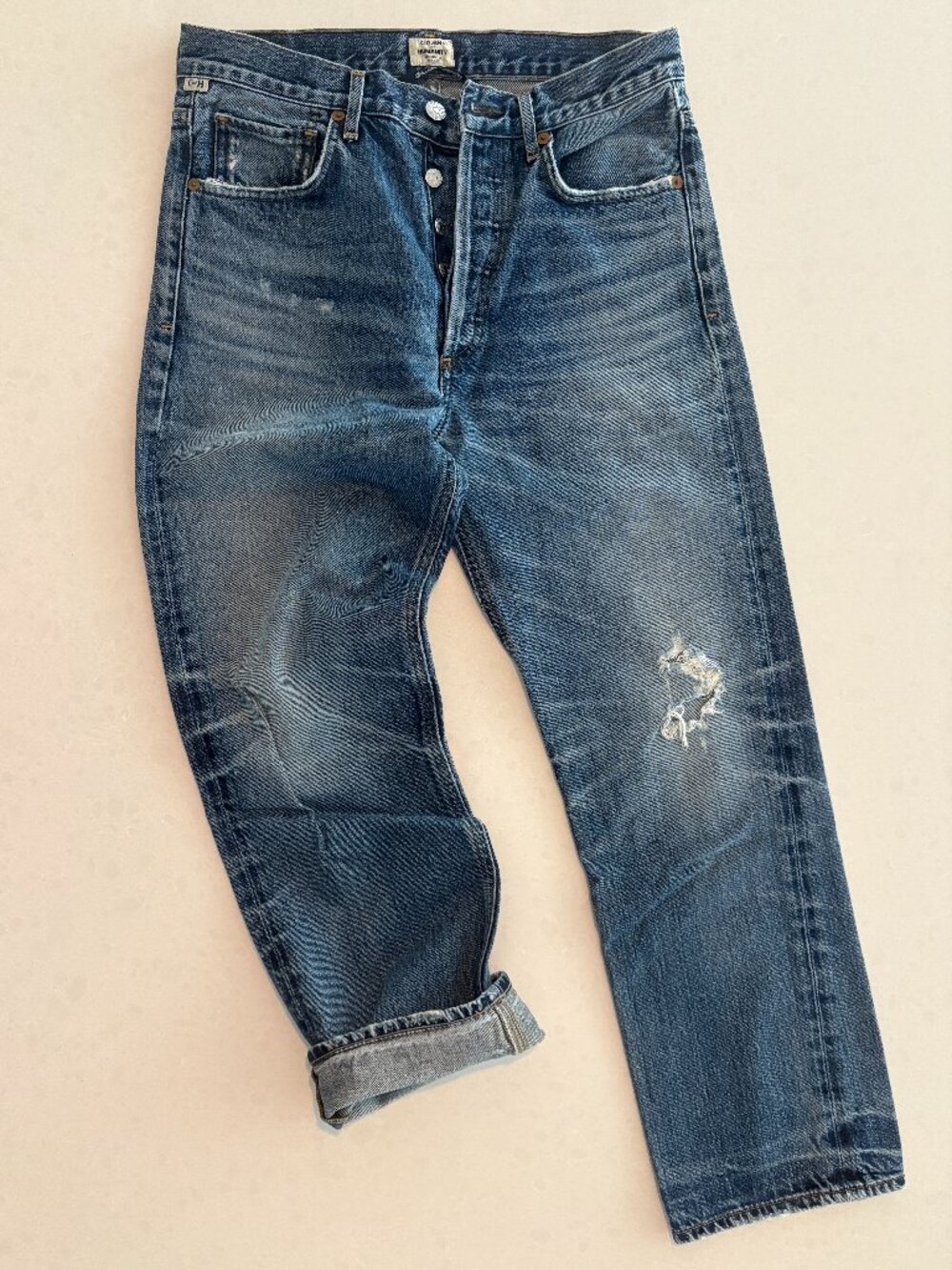 ✨ Citizens of Humanity Distressed Crop Jeans – Size 27 ✨